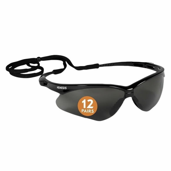 Gafas de seguridad KleenGuard V30 Nemesis con marco negro y lentes ahumadas
