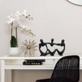 thumbnail image 3 of Acentos de decoración negros NQ decoración del hogar negra decoración de estantes abstractos de resina, 3 of 4