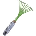 thumbnail image 3 of Nine Teeth Grass Rake broom fan broom rake garden tool Home Garden Small Grip Hand Rake Leaf Broom Lightweight Ergonomic Grip Non Slip Handle, 3 of 6