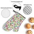 thumbnail image 3 of Balery Vector Mexican Otomi Style Bright Pattern Oven Mitts and Pot Holders 4 pcs Set, Kitchen Oven Glove High Heat Resistant 500℉ Oven Mitts with Non-Slip Silicone Surface, 3 of 6