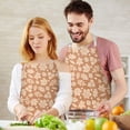thumbnail image 3 of Autumn Fall Leaves Pattern Apron-Garden Aprons for Women with Pockets-Cotton Linen Waterproof Kitchen Cooking Gardening Aprons Adjustable for Kitchen,Cooking,BBQ and Salon 33"x27", 3 of 7