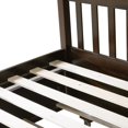 thumbnail image 3 of Noble House Full Over Full Rubber Wood Bunk Bed, Convertible Design with Ladder, Guardrails & Twin Trundle, Espresso, 3 of 13