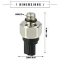 thumbnail image 5 of Engine Oil Pressure Sensor for Honda Pilot 2009-2020 Metal 28610-R36-004 Silver Tone Black, 5 of 7