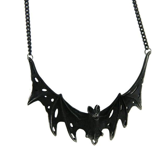 Alchemy Gothic Villa Diodati Swooping Bat Necklace Halloween