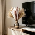 thumbnail image 6 of Dongrere Natural Dried Pampas Grass Bouquet, Neutral Toned Dried Floral, Phragmites Dried Flowers for Home, Wedding Centerpieces, Farmhouse Vases, 15" - 17", 6 of 6