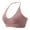 Brown, variant on Bigersell Sport Bras for Women Sale Racerback Bras for Women Wire-Free Bra Style B565 V-Neck Seamless Bras Pull-On Bra Closure Tall Size Plus Size Bras for Women Red M