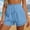 #28Blue, variant on Womens Summer Shorts Casual Loose Elastic Waist Drawstring Lace Boho Beach Cover Up Shorts