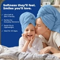 thumbnail image 6 of Dan River Bath Towel 6 pack 24x48 in Ultra Soft Quick Drying Cotton Towel - Medium Blue, 6 of 9