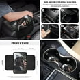 thumbnail image 5 of Jeiento Horse 12 Pack Car Accessories with Front Seat Cover Steering Wheel Cover Seatbelt Cover Armrest Mat Trash Can Mount Pocket Cup Holder Rearview Mirror Cover Keychain Car Decor America Flag, 5 of 7