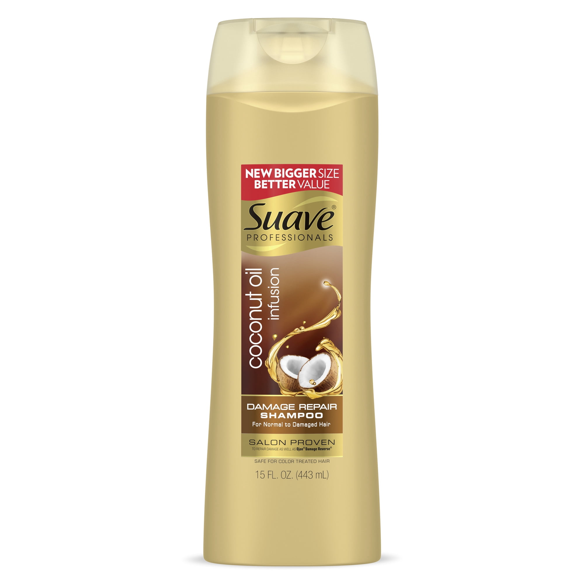 Suave Professionals Moisturizing Repairing Daily Shampoo & Conditioner with Coconut Oil, Full Size Set, 2 Pack