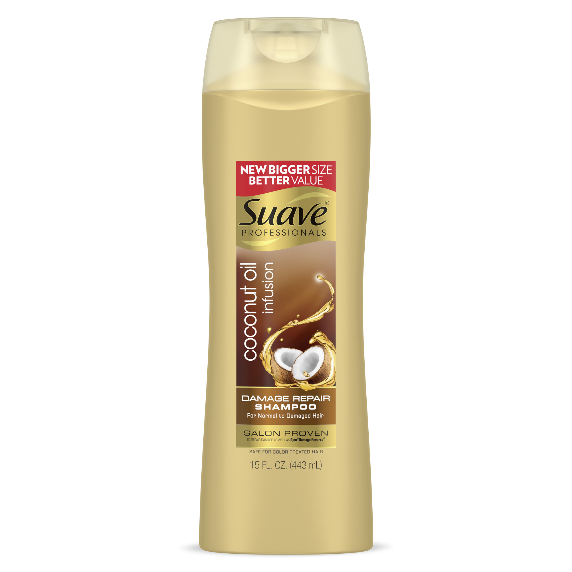 Suave Professionals Moisturizing Repairing Daily Shampoo & Conditioner with Coconut Oil, Full Size Set, 2 Pack - image 3 of 9