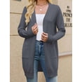 thumbnail image 5 of Women Cardigan Sweater Lightweight Open Front Long Sleeve Soft Fine Knit Casual Trendy Kimono Cardigans with Pockets, 5 of 9