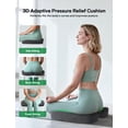 thumbnail image 6 of Gel Seat Cushion for Tailbone and Sciatica Relief – Large, Black, Cooling Gel and Memory Foam with Breathable Linen-Gray Cover, Anti-Slip Base, 6 of 7