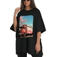 thumbnail image 4 of Plus Size Shirt for Women Black Tops for Women Short Sleeves Shirt for Women Valentine's Day (22) T Shirt Crewneck Shirt for Women XL, 4 of 5
