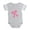 Heather Gray, variant on CafePress - Pretty Pink Bow - Cute Infant Baby Football Bodysuit