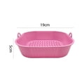 thumbnail image 1 of Alfombrilla de silicona para parrilla sin BPA 19 cm freidoras de aire cuadradas bandeja para hornear horno (rosa) Sywqhk Libre de BPA, 1 of 8