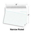 Staples Business Essentials 4" x 6" Lined, Spiral Bound Index Cards, 3 Packs, AcidFree Notes