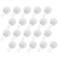 thumbnail image 3 of Heavy Duty Adhesive Ceiling Hooks for Hanging Plants and Decor Transparent Plastic and Stainless Steel 20pcs, 3 of 5