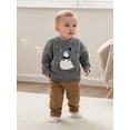 thumbnail image 5 of BemeyourBBs Baby Birthday Sweaters Long Sleeve Silly Goose Embroidery Pullovers, 5 of 7
