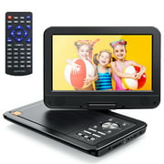 APEMAN 2022 Upgrade 12.5" Portable DVD Player with 10.5" HD Swivel Screen, 6 Hour Rechargeable Battery for Car/Kids