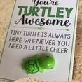 thumbnail image 5 of Uutvmp You're Turtley Awesome, Mini Funny Positive Turtle, Inspirational Gift, Mini Turtle Greeting Card, Positive Turtle Doll Gifts for Friends Coworkers Party Decoration, 5 of 7