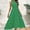 287#Green, variant on Dwaogom Women's Fashion Comfort Solid Color Fold Short Sleeve V-Neck Dress Plus Size Dress Summer Midi Dresses For Women 2024 Fifties Dresses