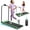 Green + ABS+Rubber+Steel (Q235)+3, variant on YANGXUN Black 2 in 1 Under Desk Walking Pad Heavy Duty Foldable Treadmill with Incline and Integrated Vibration Platform 2.0HP Brushless Motor 300LBS Weight Capacity Portable Running Machine with Rem