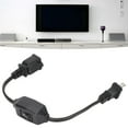 thumbnail image 5 of Tebru 1' Cord Power Cable with Extension Cord, Midnight Black, 5 of 8