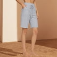 thumbnail image 2 of JJHGVB Bermudas Shorts for Women Lounge Shorts Lightweight Summer Shorts Summer Shorts High Waisted Beach Pants Gauze Shorts Beach Vacation Shorts Wide Leg Flowy Shorts Women Short Gray 3XL, 2 of 7