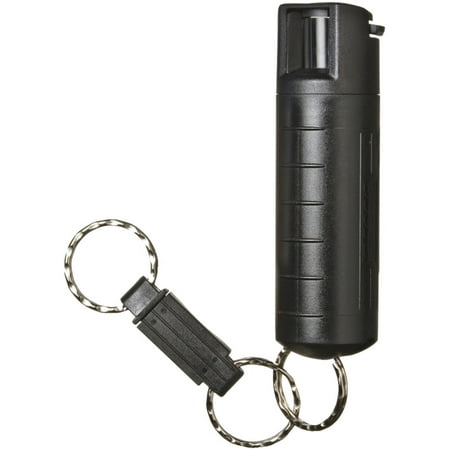 SABRE Red Pepper Spray - Police Strength - with Durable Key Case, Finger Grip, Quick Release Key Ring, 25 Bursts (Up to 5x Other Brands) & 10-Foot (3M)