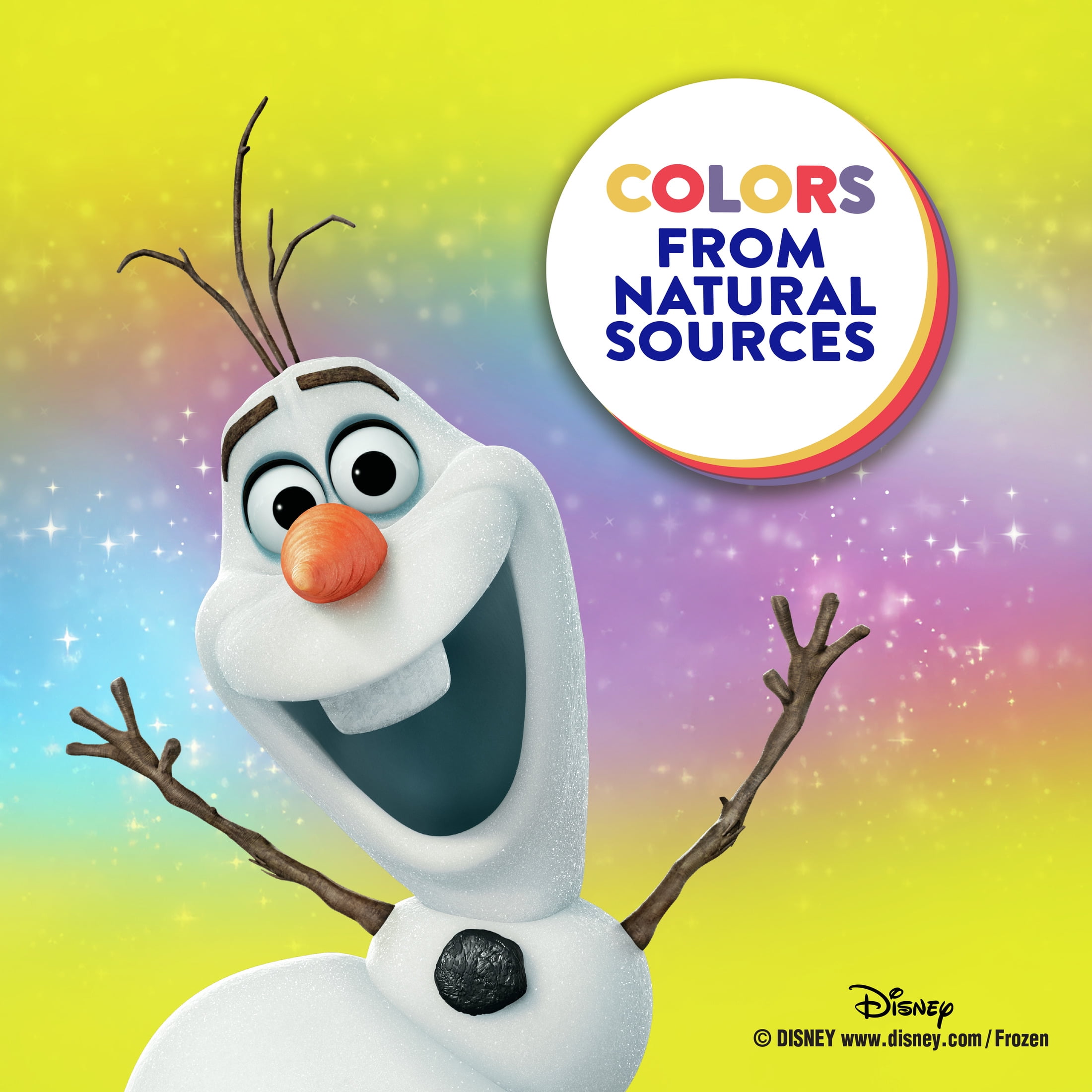 Popsicle Disney Frozen Olaf Colors from Natural Sources Chocolate Vanilla Caramel Ice Cream Bars, 6 Count