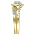 thumbnail image 3 of 1/4 Carat Forever Bride Diamond Composite Bridal Set Ring for Women in 10K Yellow Gold, 3 of 5