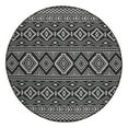 thumbnail image 2 of Beverly Rug Outdoor Rug Round 6' 7" for Patio Porch Black and White, 2 of 8