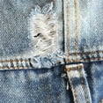thumbnail image 5 of Distressed Denim Dog Vest Ripped Detail Edgy Fashion Pet Outfit Adjustable Straps Durable Fabric For Small Medium Dogs And Cats Daily Wear, 5 of 8