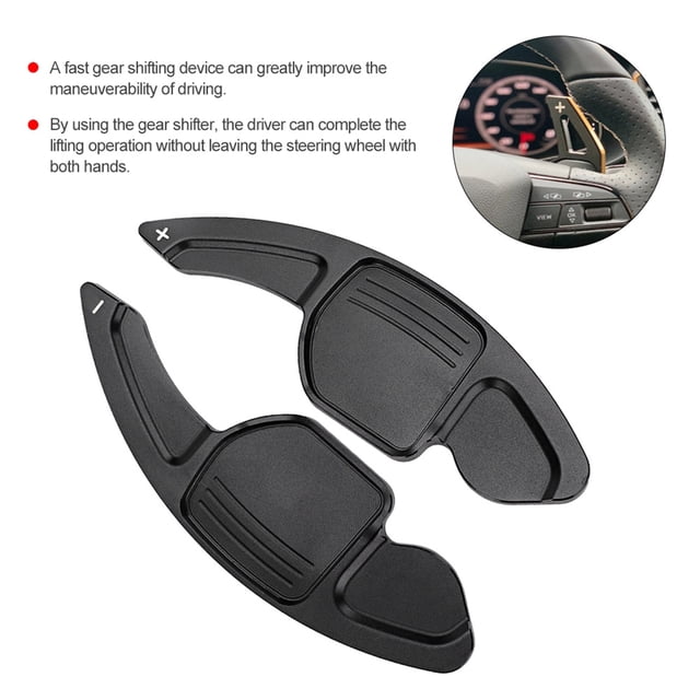 Paleta de coche 2 uds palanca de cambios de hoja de volante ajuste negro para ANGGREK Otros
