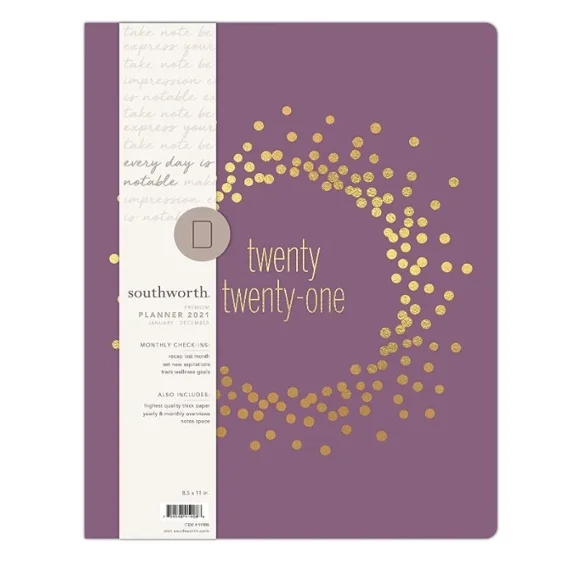 2021 Weekly/Monthly Planner, Calendar, Bullet Journal, Organizer 8.5" X 11"