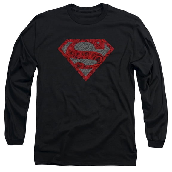 Superman - Elephant Rose Shield - Long Sleeve Shirt - XXX-Large