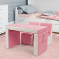 thumbnail image 2 of Gymax Multi-functional Kids Sofa Table Chair Set 2 Seat Couch Furniture W/Storage Box, 2 of 10