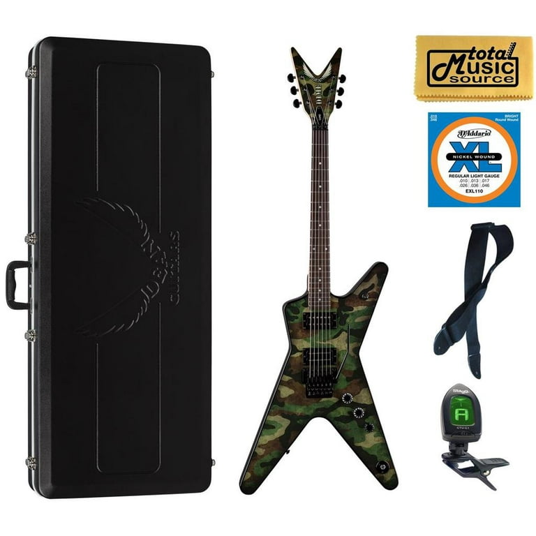 Dean DimeBag Camo ML Electric Guitar, DB CAMO F ABSPACK Case