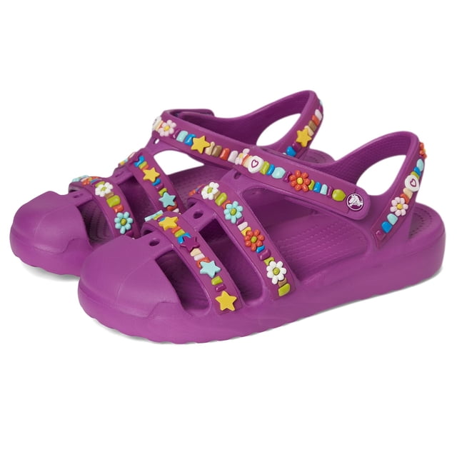 Sandalias Clásicas Fisherman para Niños Pequeños Crocs Grapeberry Talla 6 Mediana
