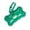 Green, variant on Bone Shape Plastic Dog Poop Bag Dispenser With Clip 15 Waste Bags Roll Outdoor Walking Pet Clean Accessory