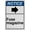 Warning Sign 1, variant on Industrial ANSI Vertical Directional Sign - 8"x12" Weatherproof, UV Resistant for Indoor/Outdoor Workplace (Fuse magazine [right arrow])
