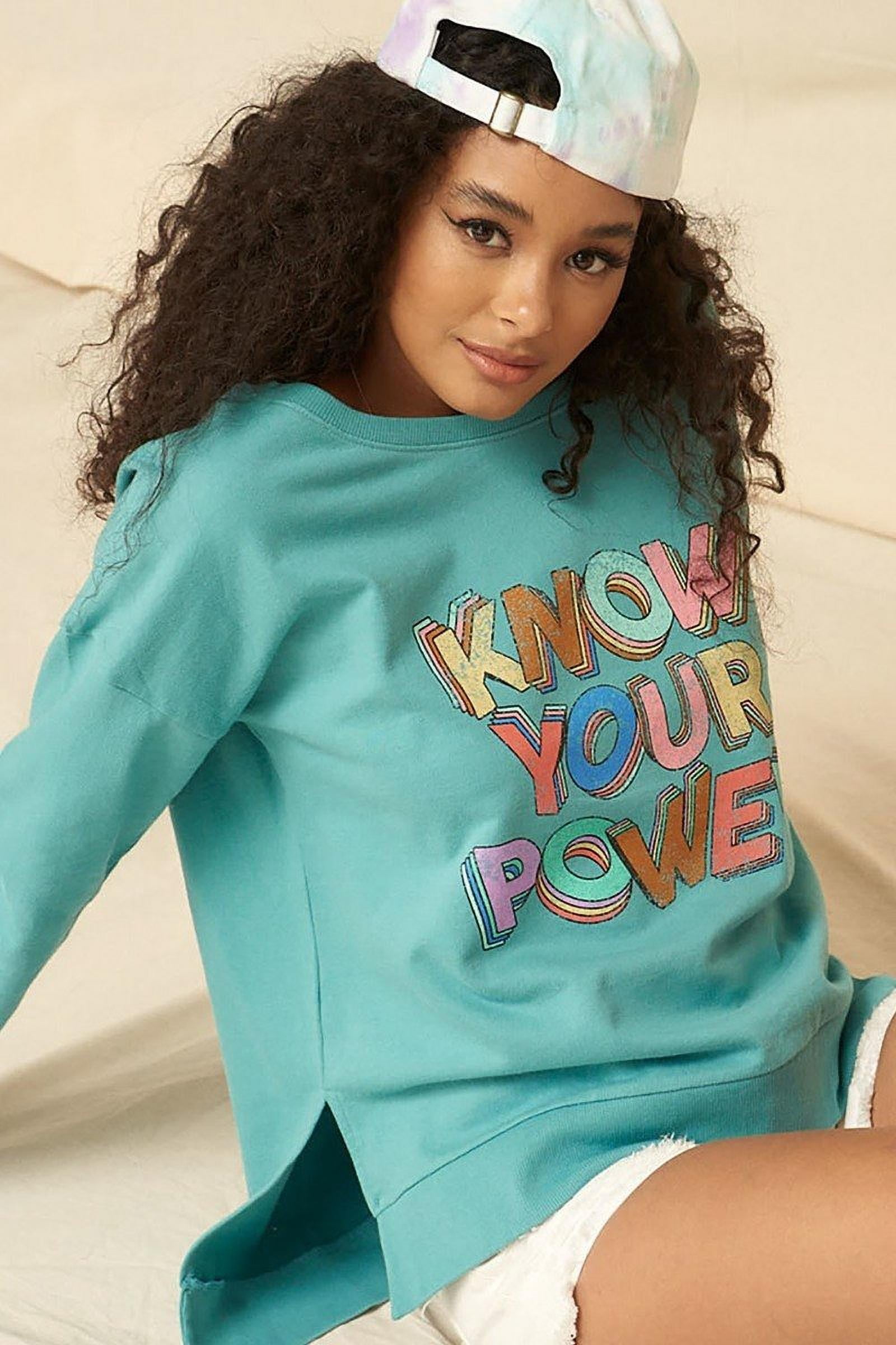 A Mineral Washed French Terry Graphic Sweatshirt M - Walmart.com