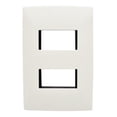 thumbnail image 1 of Placa Decorativa 2 Modulos Leviton Plastico Blanco 20 Piezas, 1 of 3