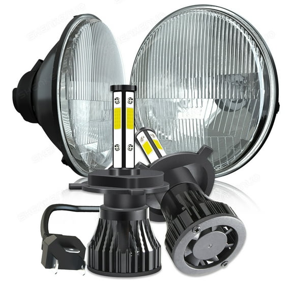 For Chevrolet Camaro 1967-1981 White 7'' INCH LED Headlight Round High-Low light