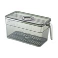 thumbnail image 1 of Contenedor de almacenamiento del refrigerador Recipiente de mantenimiento de alimentos frescos Escurridor funciones con coladores, Contenedores de almacenamiento de verduras y para , 15x15x30cm Fanmusic Contenedor de almacenamiento del refrigerador, 1 of 7