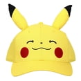 thumbnail image 2 of Sombrero Snapback Bioworld Pokémon Pikachu con diseño de cara grande, 2 of 4