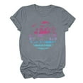thumbnail image 2 of MORESEC Women's Plus Size Vintage Graphic T-Shirt Short Sleeve Loose Fit Casual Beach Tee Summer Vacation Fashion Top, Gray 3XL, 2 of 3