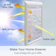 thumbnail image 4 of Window Privacy Film Static Window Clings Vinyl 3D Window Decals Window Stickers Rainbow Window Film for Glass Door Home Heat Control Anti UV 17.5 x 78.3 Inches, 4 of 7
