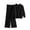 Outfits Sets - Black, variant on Maqroz Womens Two Piece Lounge Sets Cable Knit Pullover Hoodie Sweaters Wide Leg Pants Matching Outfit Casual Streetwear Winter Warm Outfits